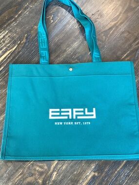 Effy Teal Royal Caribbean Cruise Exclusive Canvas Embroidered Logo Tote